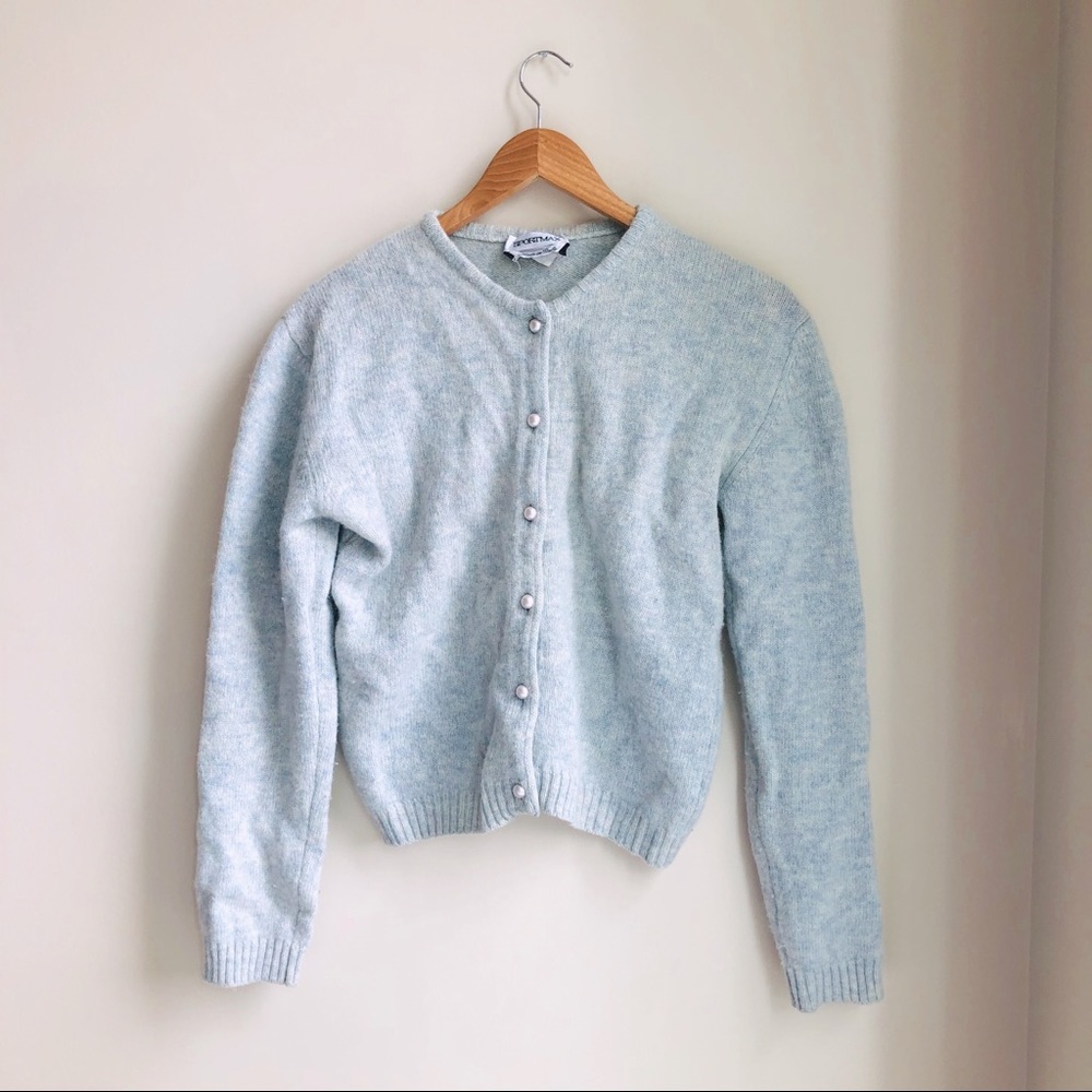 Mint green baby blue sport max cardigan size s